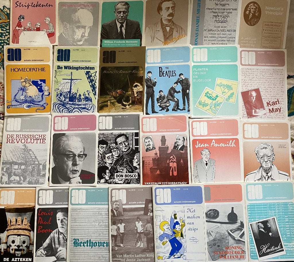 25 AO boekjes uit de jaren 86-87 in één koop, Gelezen, Maatschappij en Samenleving, Diverse auteurs, Ophalen of Verzenden