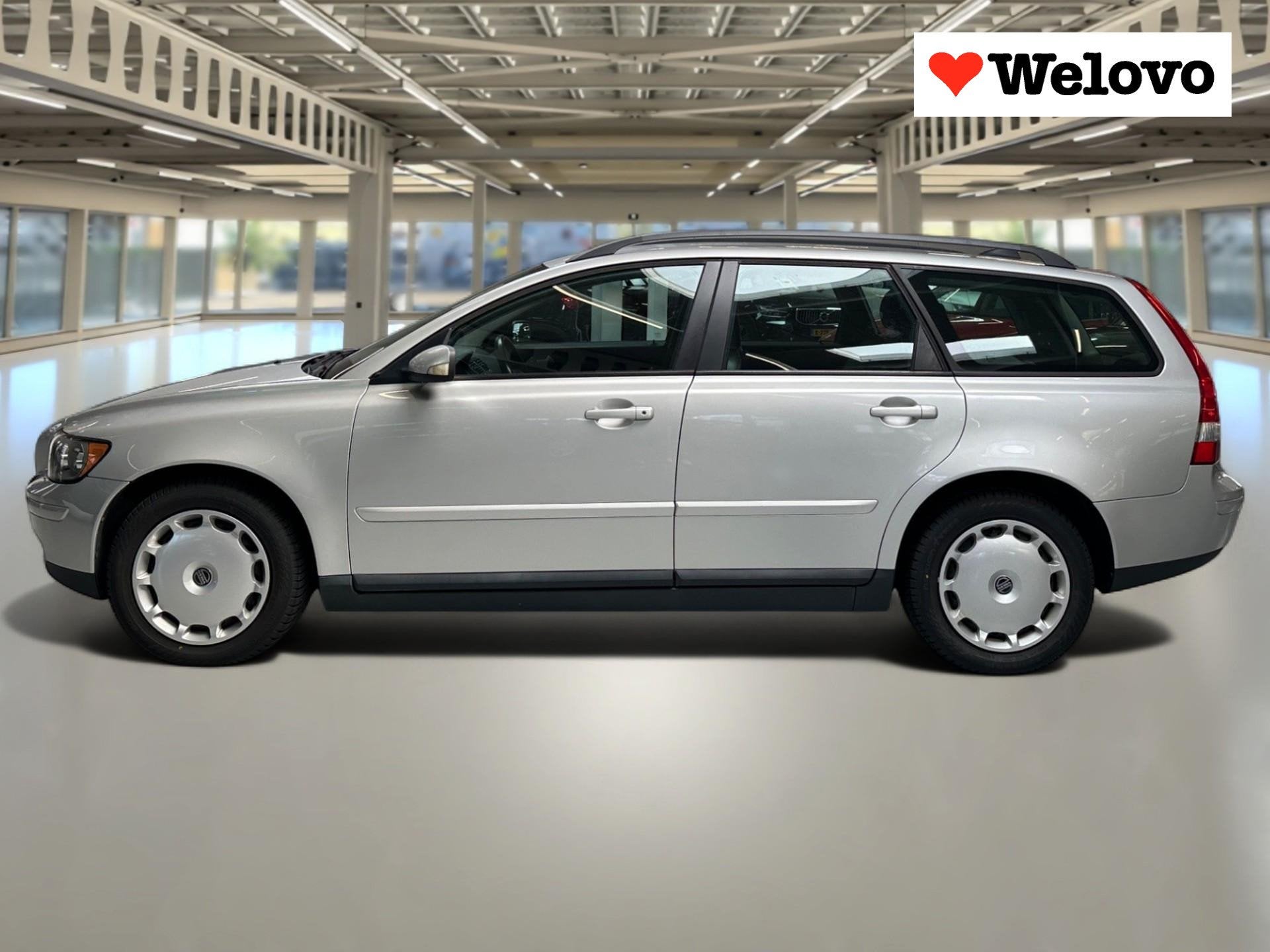 Volvo V50 2.4i Summum Incl. BTW dealer onderhoud, leder, ele, Auto's, Voorwielaandrijving, 1362 kg, Gebruikt, Zwart