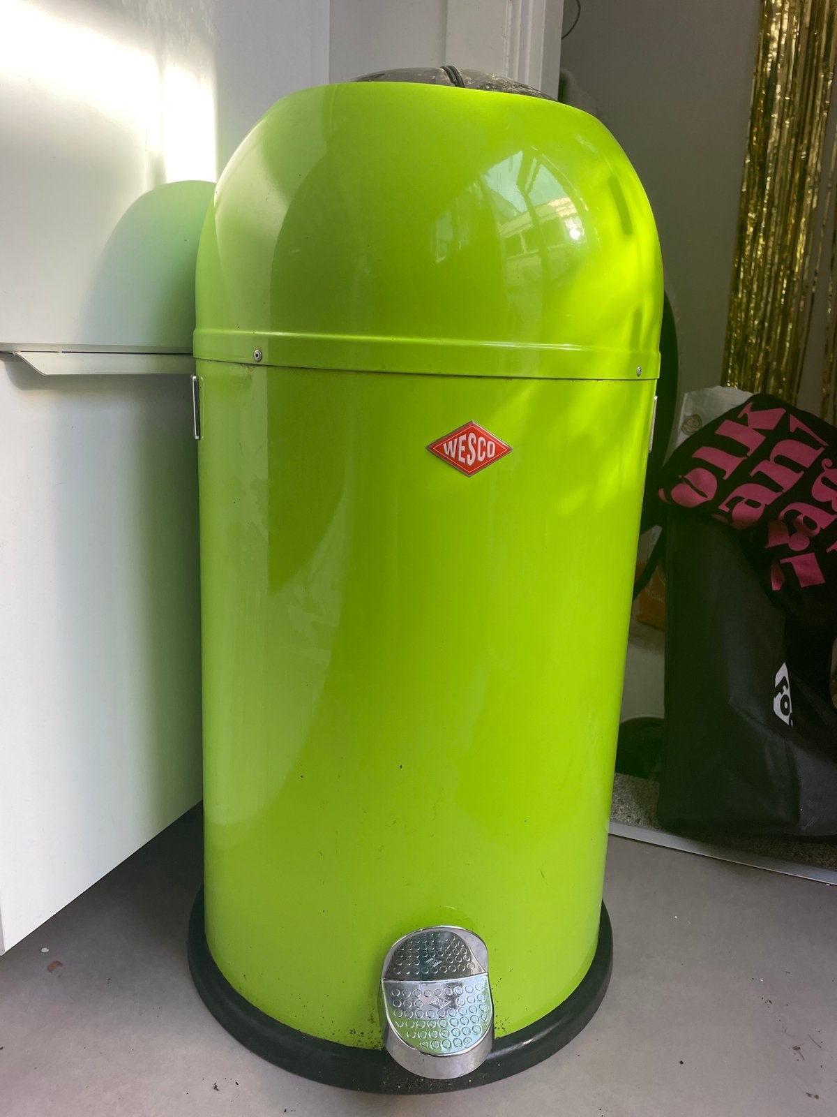 Wesco Pedaalemmer  33 liter - Limegroen - Gebruikt, Ophalen, 50 – 75, Gebruikt, Met pedaal