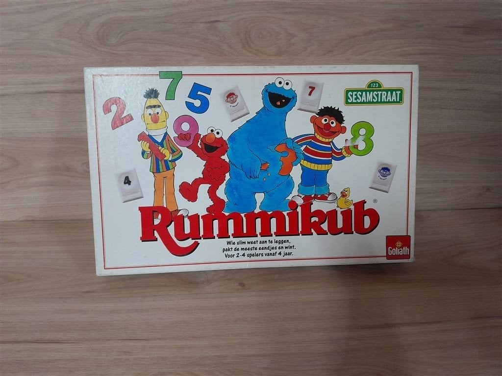 rummikub sesamstraat gezelschapsspel [s1163], Verzenden, Zo goed als nieuw
