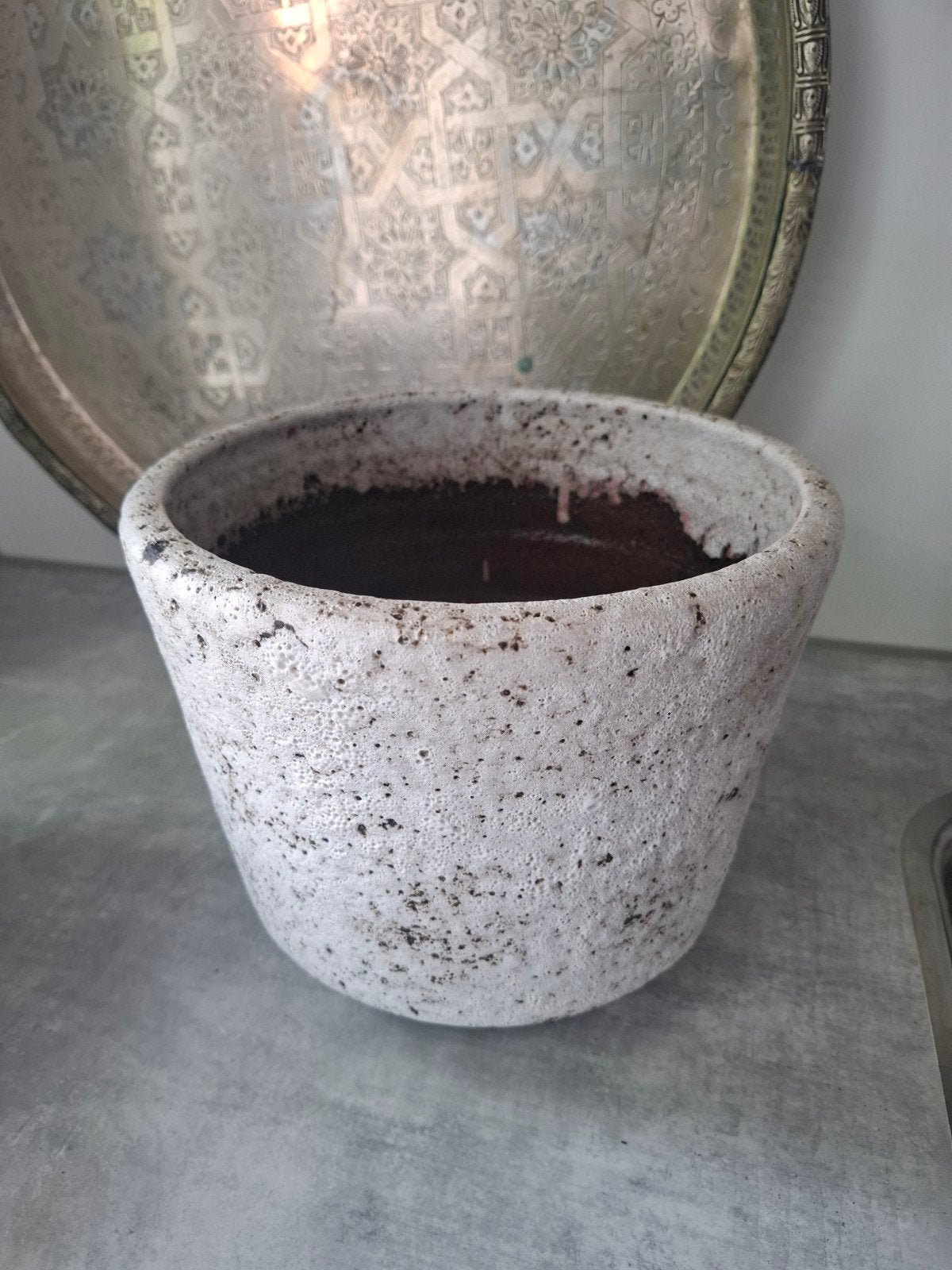 Plantenbak, bloempot van potterij Zaalberg retro vintage, Ophalen, Rond, Aardewerk, Minder dan 40 cm