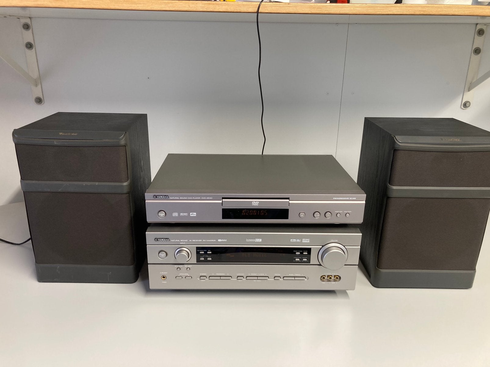 Yamaha RX V440RDS AV receiver met Wharfedale 410 boxen, Ophalen, Gebruikt, Yamaha, 60 tot 120 watt