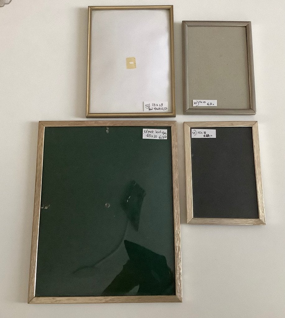 VINTAGE FOTOLIJSTJES VOOR EEN MUUR VOL HERINNERINGEN, Ophalen of Verzenden