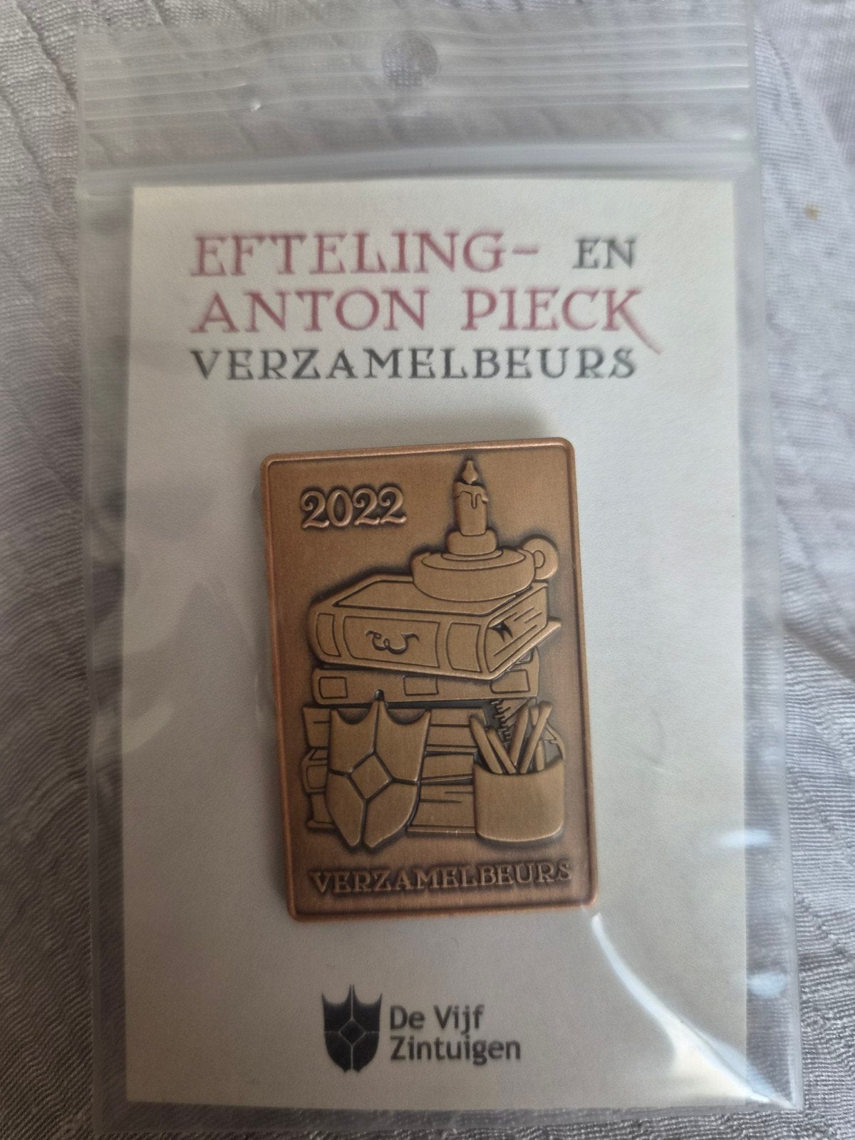 Pin de vijf zintuigen, Verzamelen, Efteling, Ophalen, Nieuw, Button of Speldje
