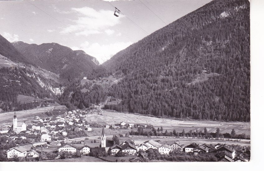 Pfunds in Tirol met Seilschwebebahn. 14-09, Ophalen of Verzenden, 1940 tot 1960, Gelopen, Oostenrijk