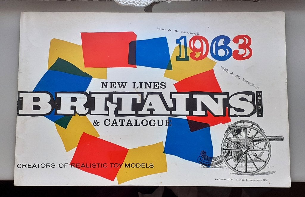 Britains catalogus uit 1963, Hobby en Vrije tijd, Modelauto's | 1:32, Ophalen of Verzenden, Gebruikt, Tractor of Landbouw, Britains