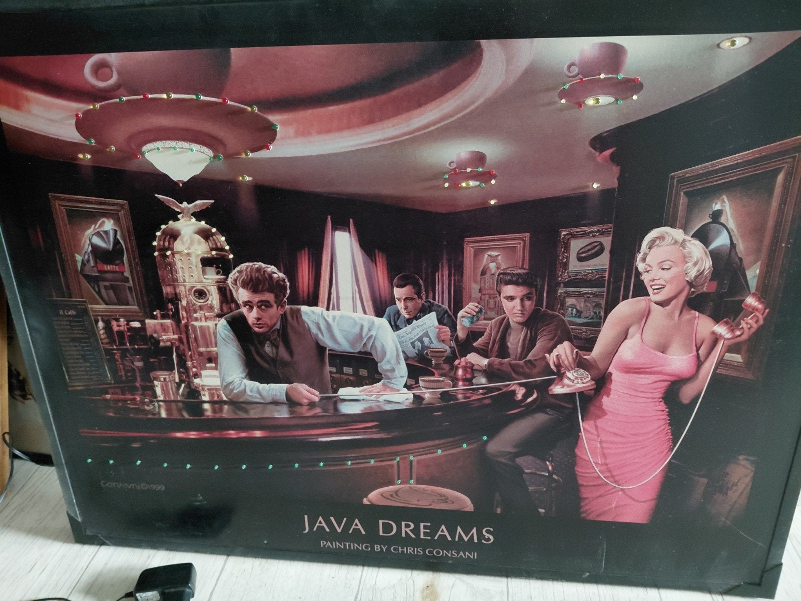 Java  Dreams schilderij met verlichting, Ophalen