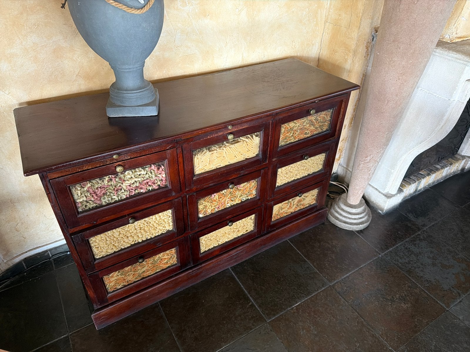 Unieke ladekast met 9 laden - Handgemaakt en decoratief, Huis en Inrichting, Ophalen, Gebruikt, 100 tot 150 cm, 5 laden of meer
