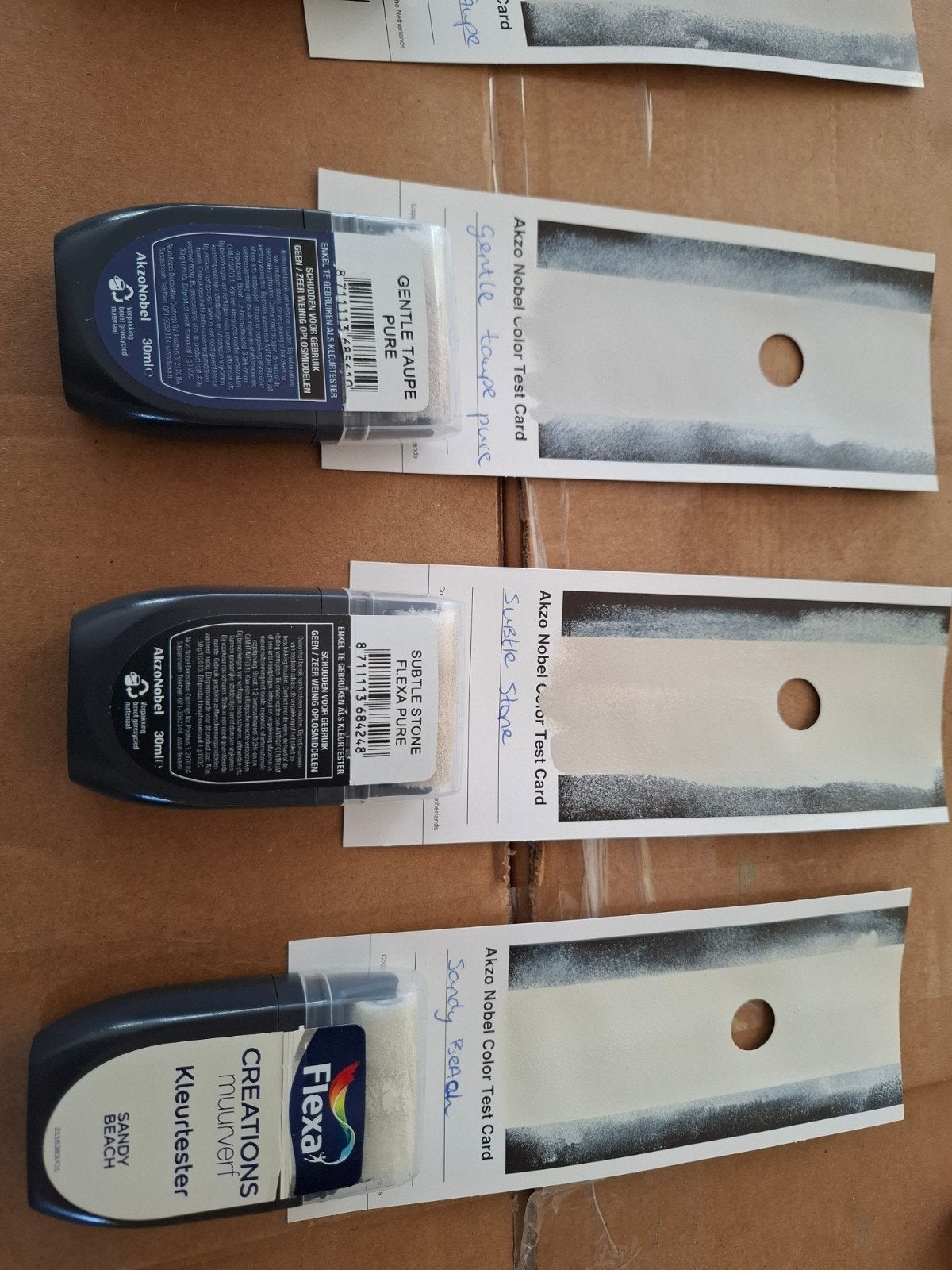verf testers diverse kleuren, Minder dan 5 liter, Ophalen, Zo goed als nieuw, Verf