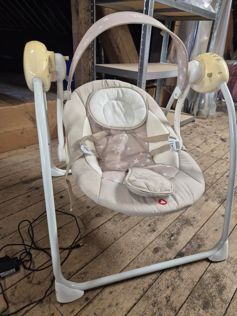 Topmark elektrische schommelstoel voor baby's, Ophalen, Gebruikt