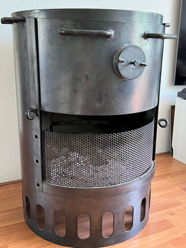 Unieke allesbrander haard - Vrijstaande Houthaard, Ophalen, Gebruikt, Vrijstaande haard, Houthaard