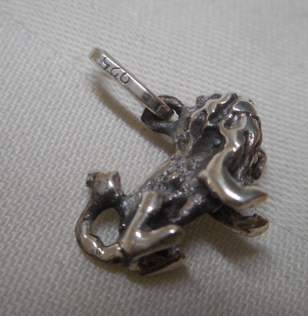 Zilveren hanger leeuw nr.1028, Verzenden, Zo goed als nieuw, Zilver, Dier