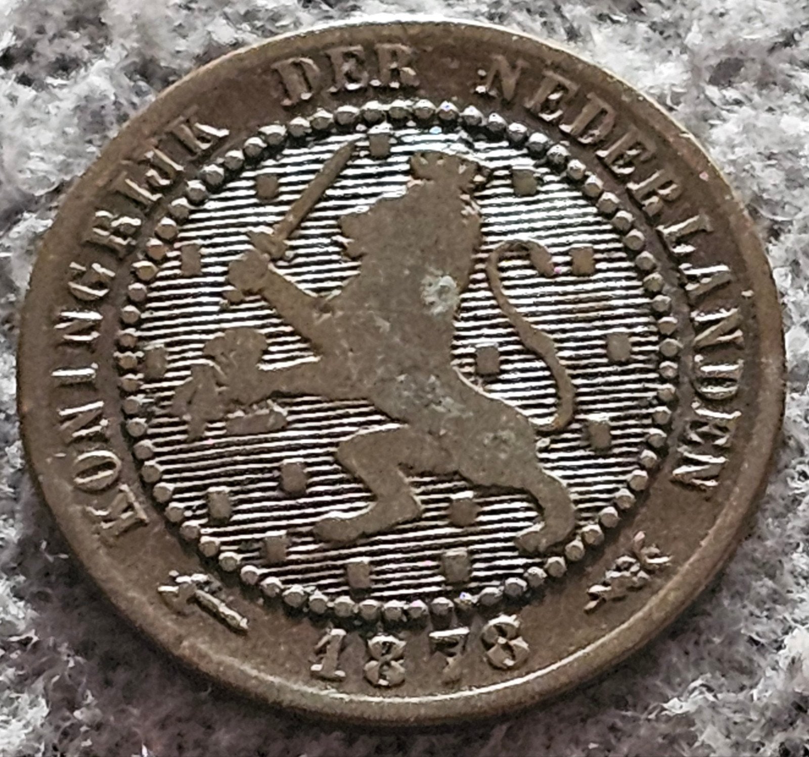 Zeldzame 1 Cent Munt uit 1878 - Koning Willem III, Ophalen of Verzenden, Koning Willem III, 1 cent, Losse munt