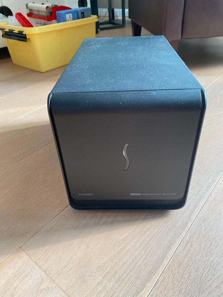 Sonnet eGFX Breakaway Box 650 eGPU + Radeon Pro WX 7100 8GB, Computers en Software, Videokaarten, PCI-Express 3, Gebruikt, DisplayPort