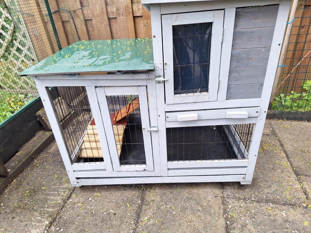 Knaagdieren hok met dicht dak, Ophalen, 110 cm of meer, 90 cm of meer, Hok