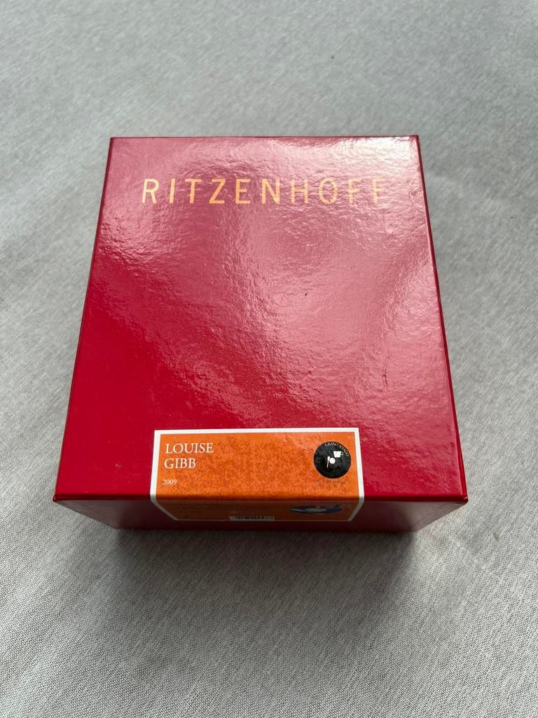 Zeldzaam koffie-schotel en lepelset Nieuw Ritzenhoff, Ophalen, Nieuw, Porselein, Kop en/of schotel