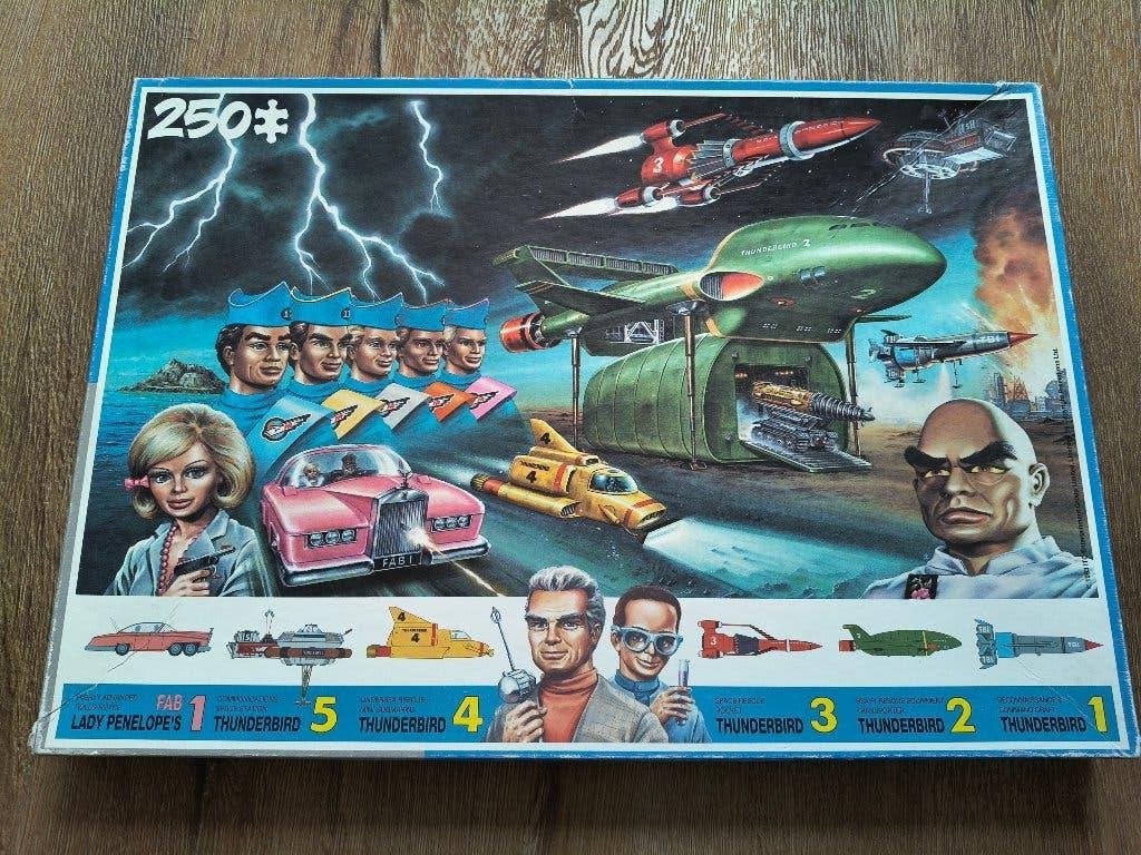 Puzzel Thunderbirds 250 stukjes, Ophalen of Verzenden, Minder dan 500 stukjes, Gebruikt, Legpuzzel