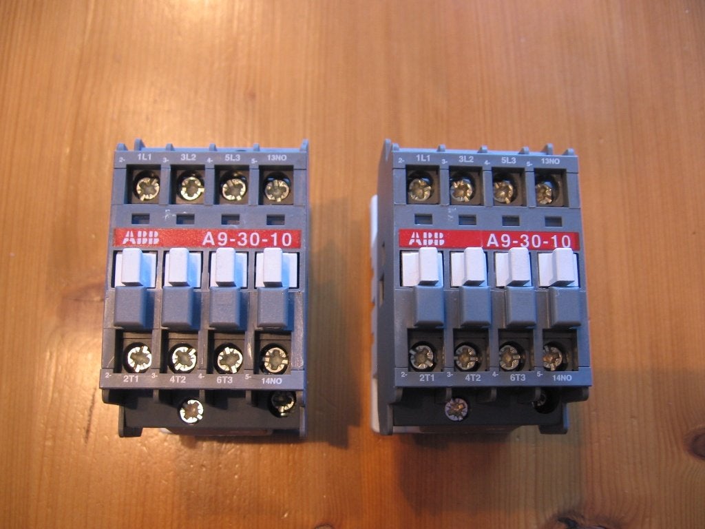 ABB magneetschakelaar A9-30-01 en A9-30-10 relais., Ophalen of Verzenden, Gebruikt