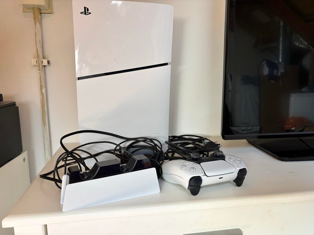 Playstation 5 digitaal edition 256 gb oplaadstation, Ophalen of Verzenden, Gebruikt, Playstation 5