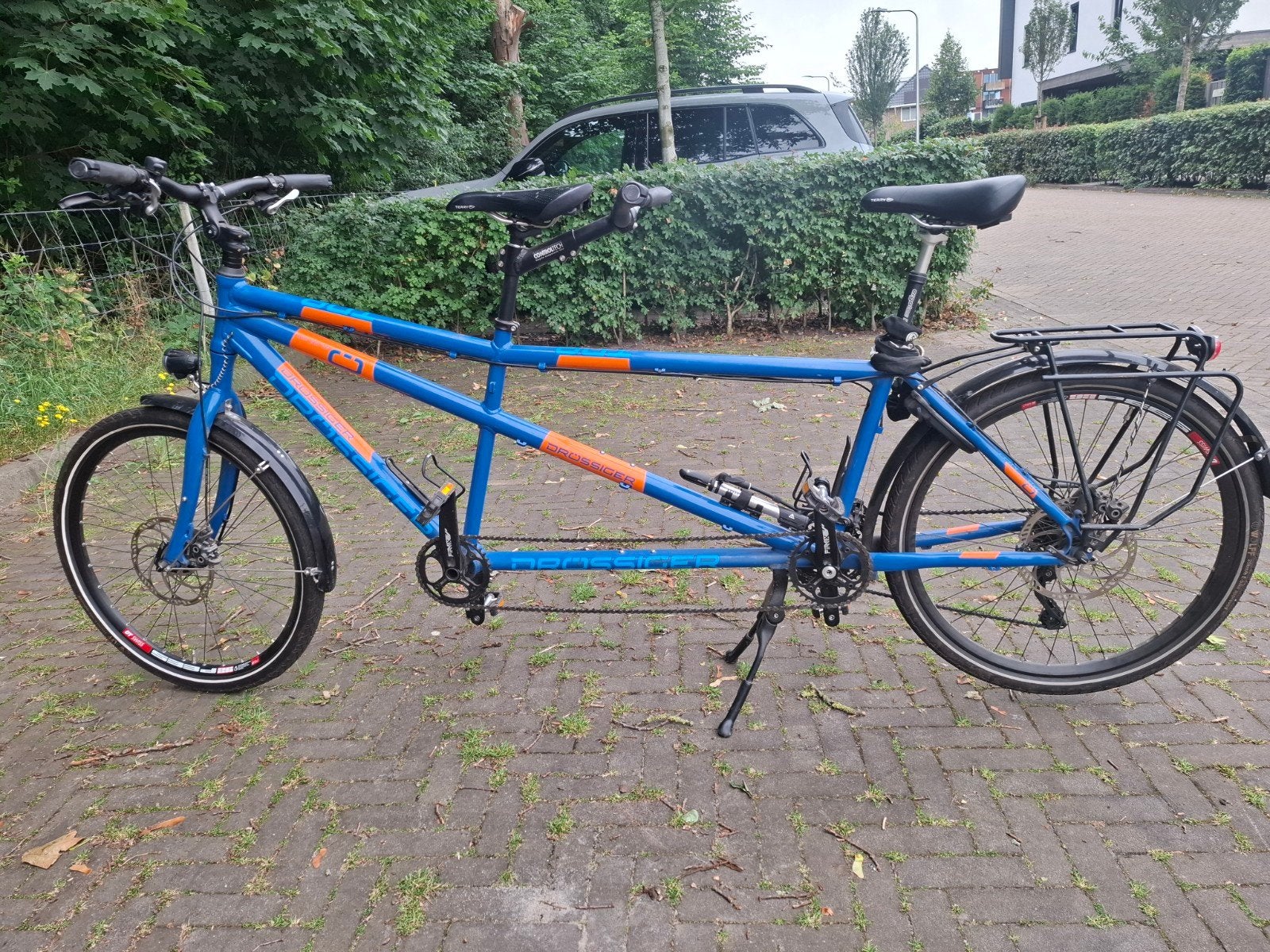 Drössiger Tandem - Medium, incl. dakdrager, z.g.a.n., Gebruikt, Drössiger, 55 cm of meer, Meer dan 20 versnellingen