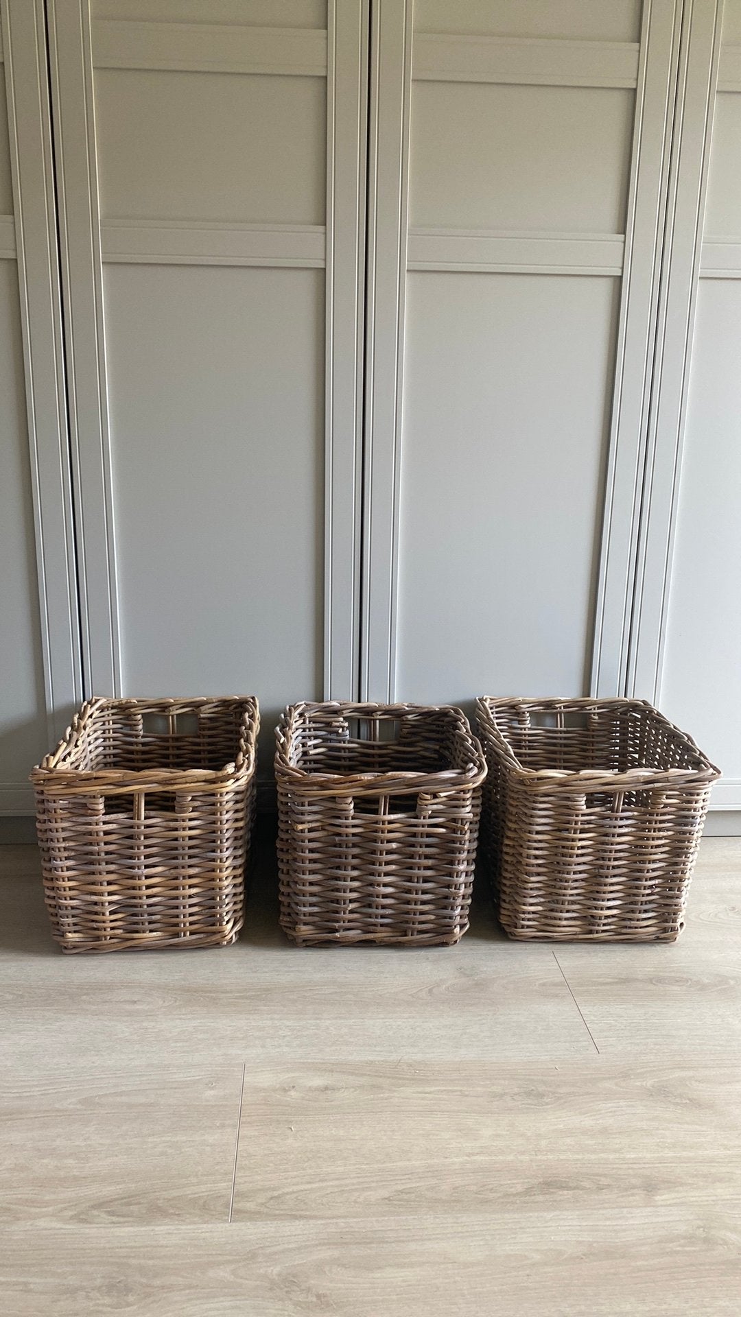 1 rieten IKEA mand kallax rotan, Ophalen, Gebruikt, Gevlochten, Mand