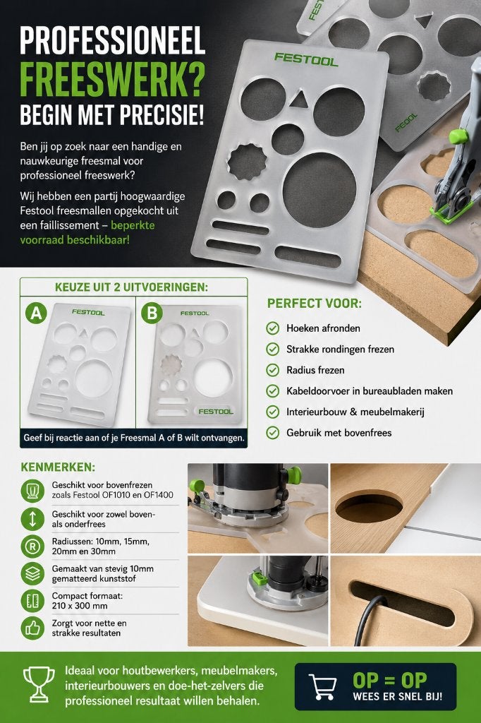 Festool Freesmal, Doe-het-zelf en Verbouw, Gereedschap | Handgereedschap, Ophalen of Verzenden, Nieuw, Overige typen, Festool