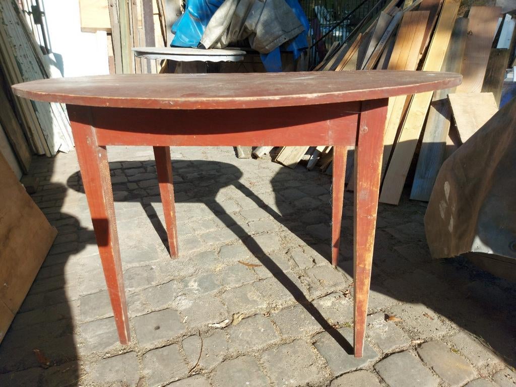 Cafetafel keukentafel Empire met gehout blad, Ophalen