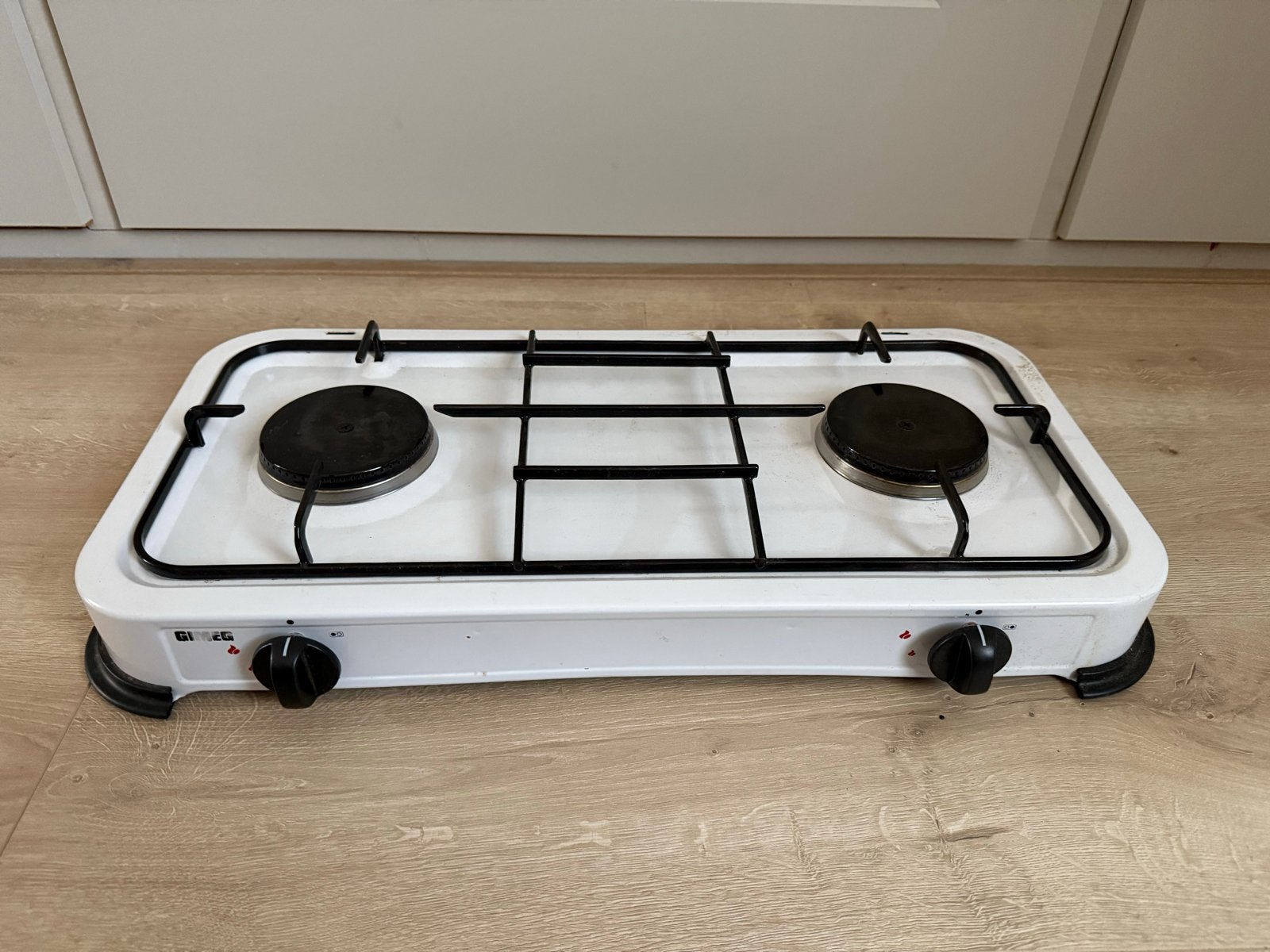 Compacte gas kookplaat met 2 zones, Ophalen, Gebruikt, Minder dan 85 cm, 3 kookzones of minder