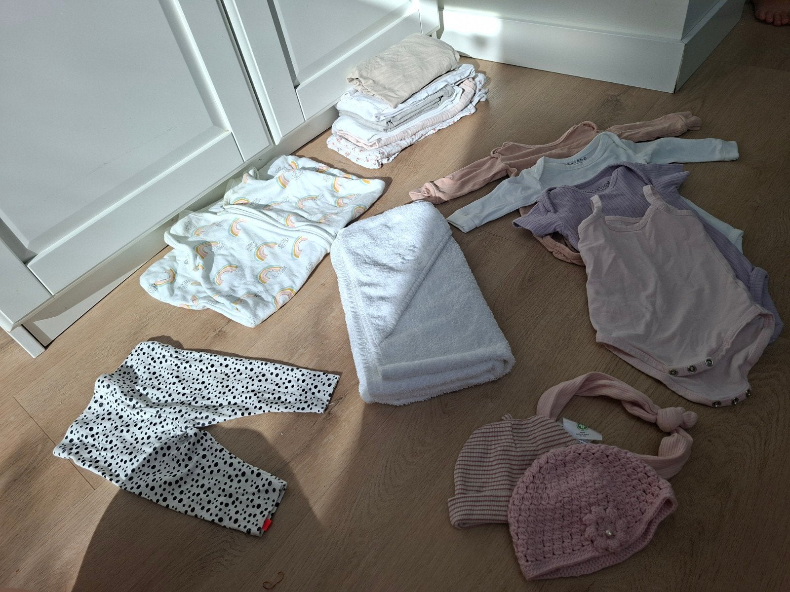 Leuk setje baby spullen: rompers, kleertjes, doeken edc., Ophalen of Verzenden, Zo goed als nieuw, Diverse, Jongetje of Meisje