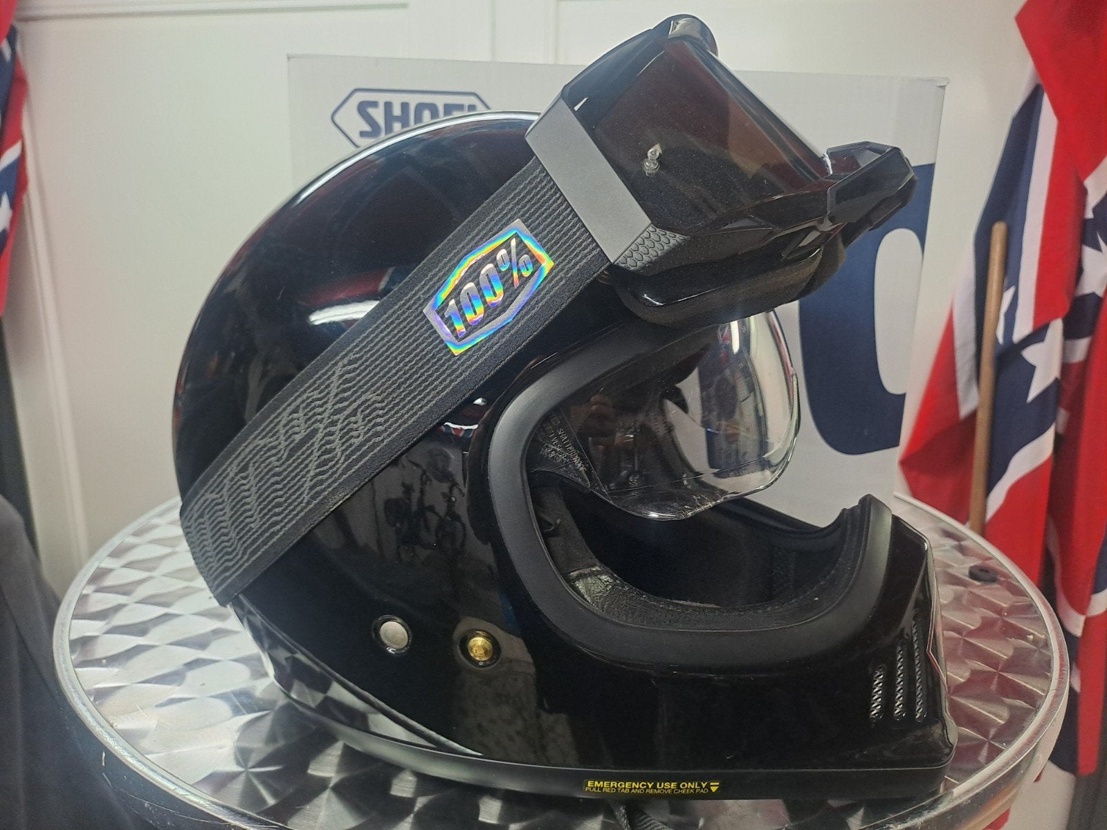 Shoei Ex-Zero helm - Maat M - Zo goed als nieuw, Ophalen of Verzenden, Tweedehands, Integraalhelm, Shoei
