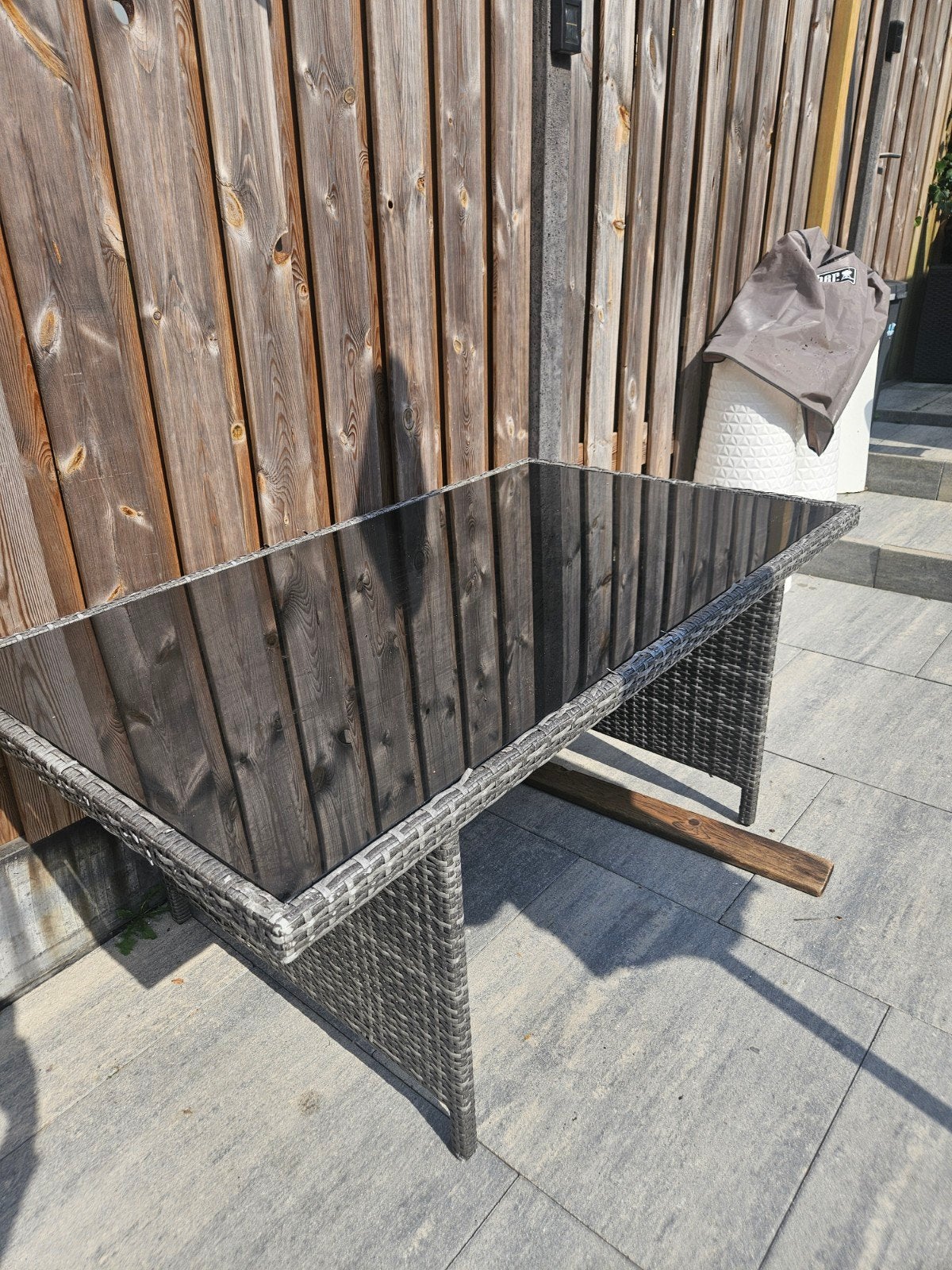 Lounge dining tafel, Ophalen, Gebruikt, Rechthoekig, Wicker