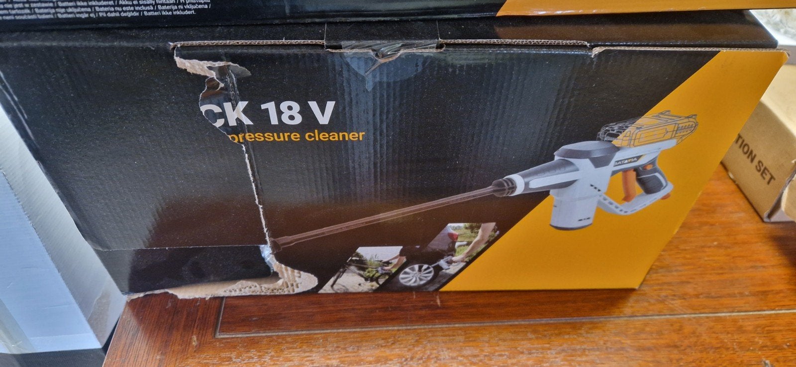 18 V accu drukreiniger, Ophalen