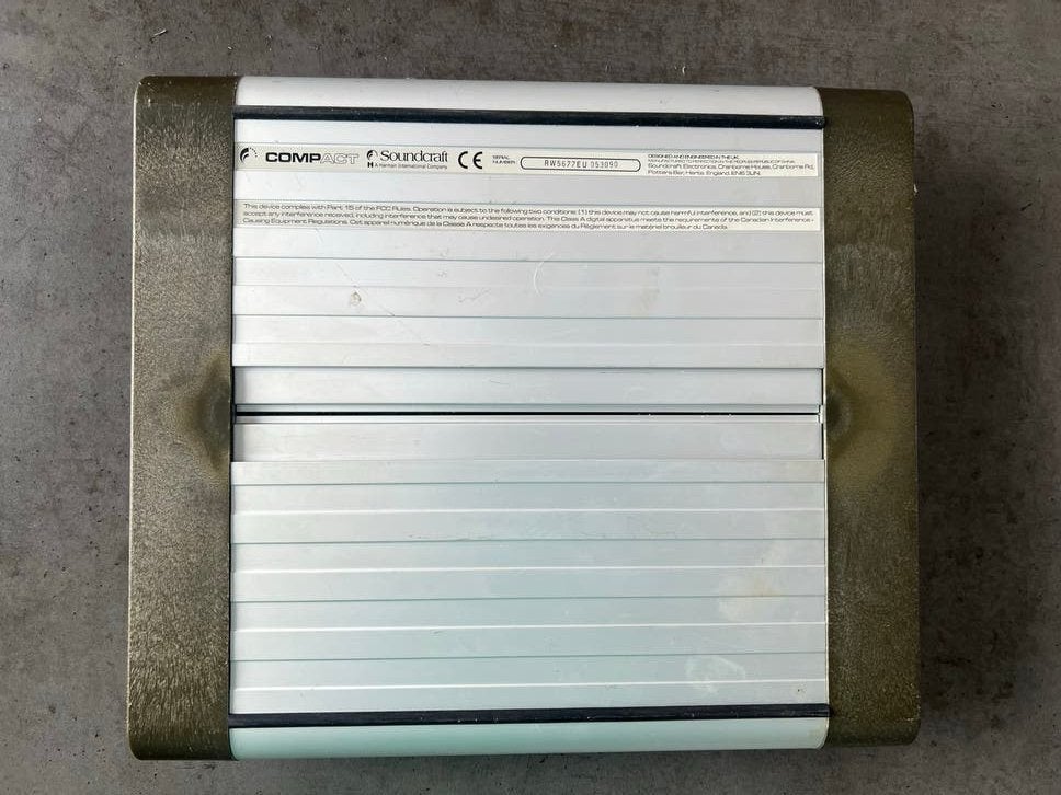 Soundcraft Compact 4 Mengpaneel, Ophalen of Verzenden, Gebruikt, Minder dan 5 kanalen, Microfooningang
