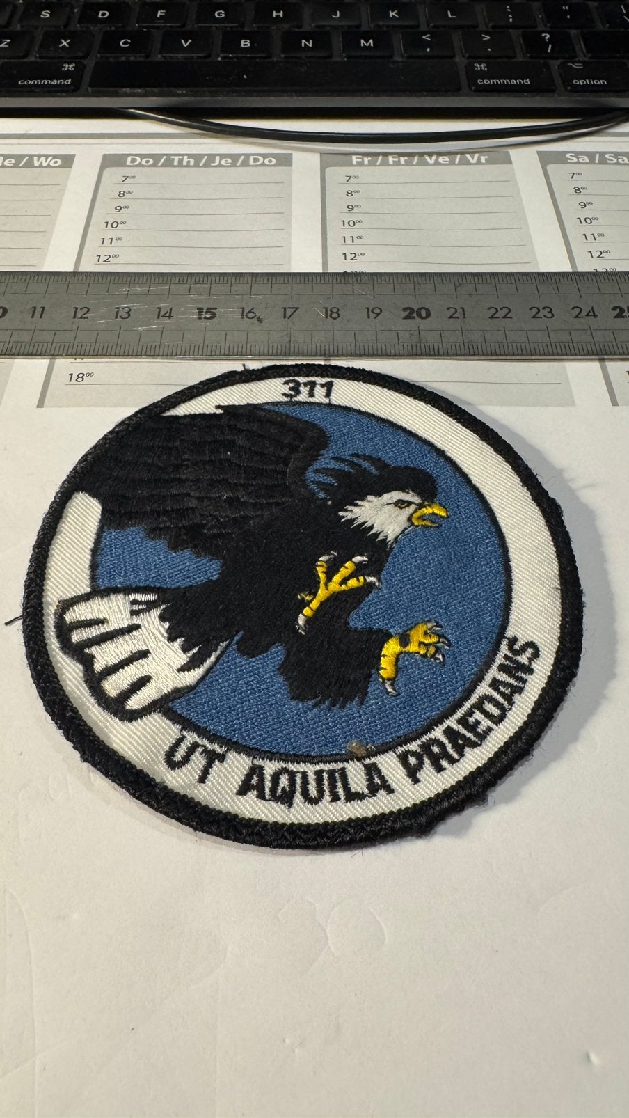 Patch luchtmacht klu 311 squadron, Ophalen of Verzenden, Luchtmacht, Nederland, Embleem of Badge