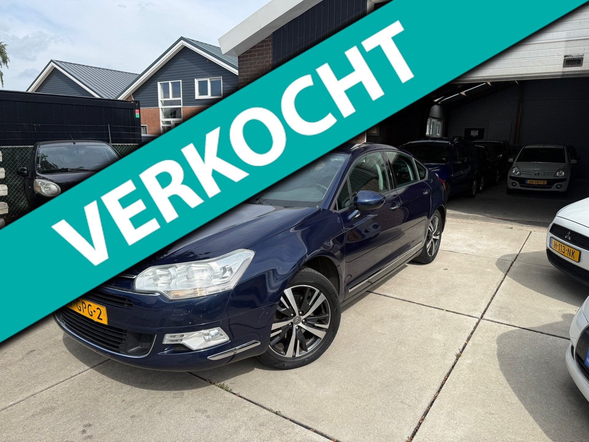 Citroen C5 2.0 16V Exclusive |NEW APK|AUTOMAAT|AIRCO|CRUISE|, Gebruikt, Zwart, 4 cilinders, Blauw