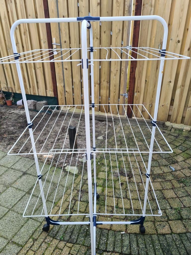 Handig wasrek met 3 niveaus, Tuin en Terras, Droogmolens en Wasrekken, Zo goed als nieuw, Wasrek, Ophalen