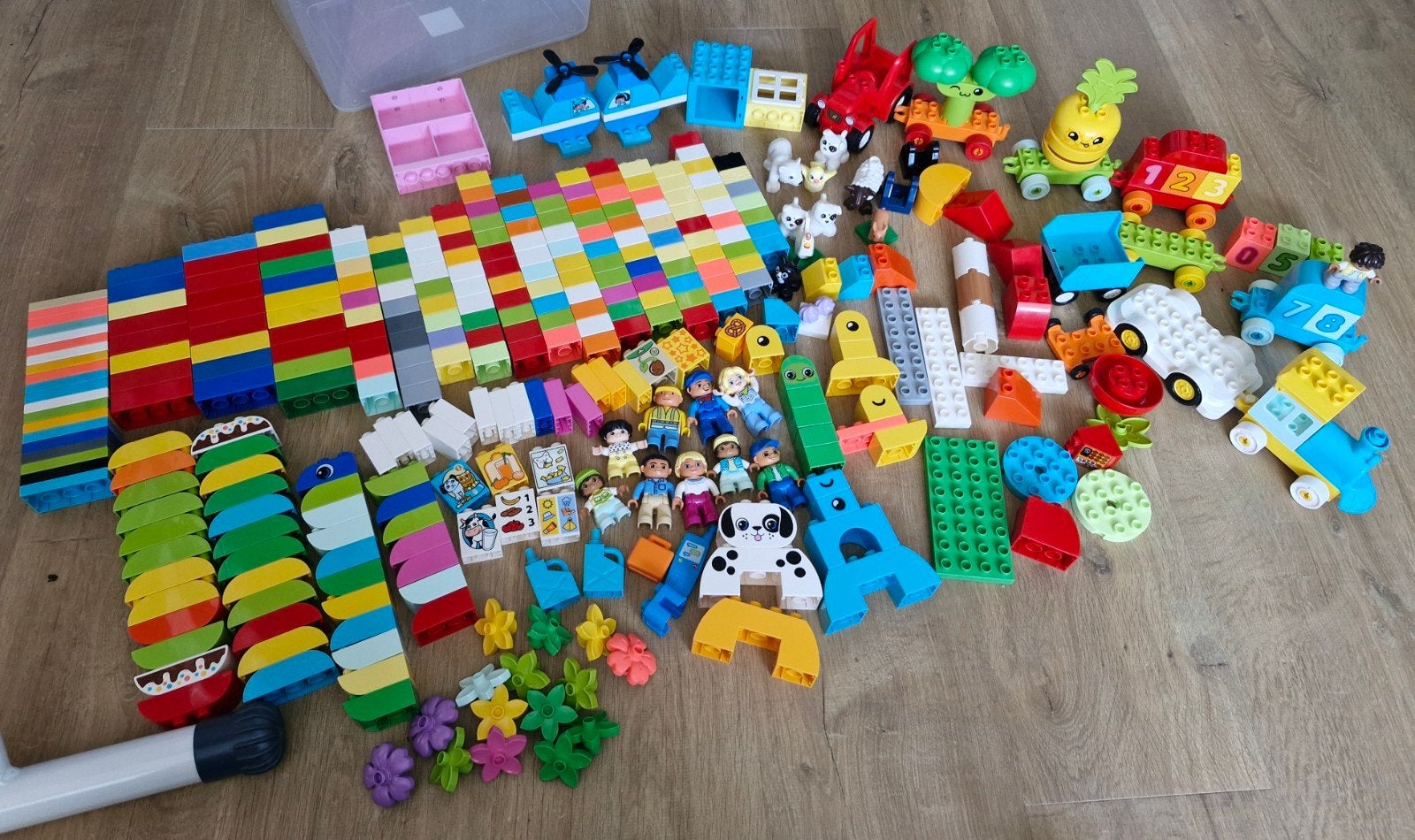 Grote hoeveelheid lego duplo incl bouwplaat, Ophalen of Verzenden