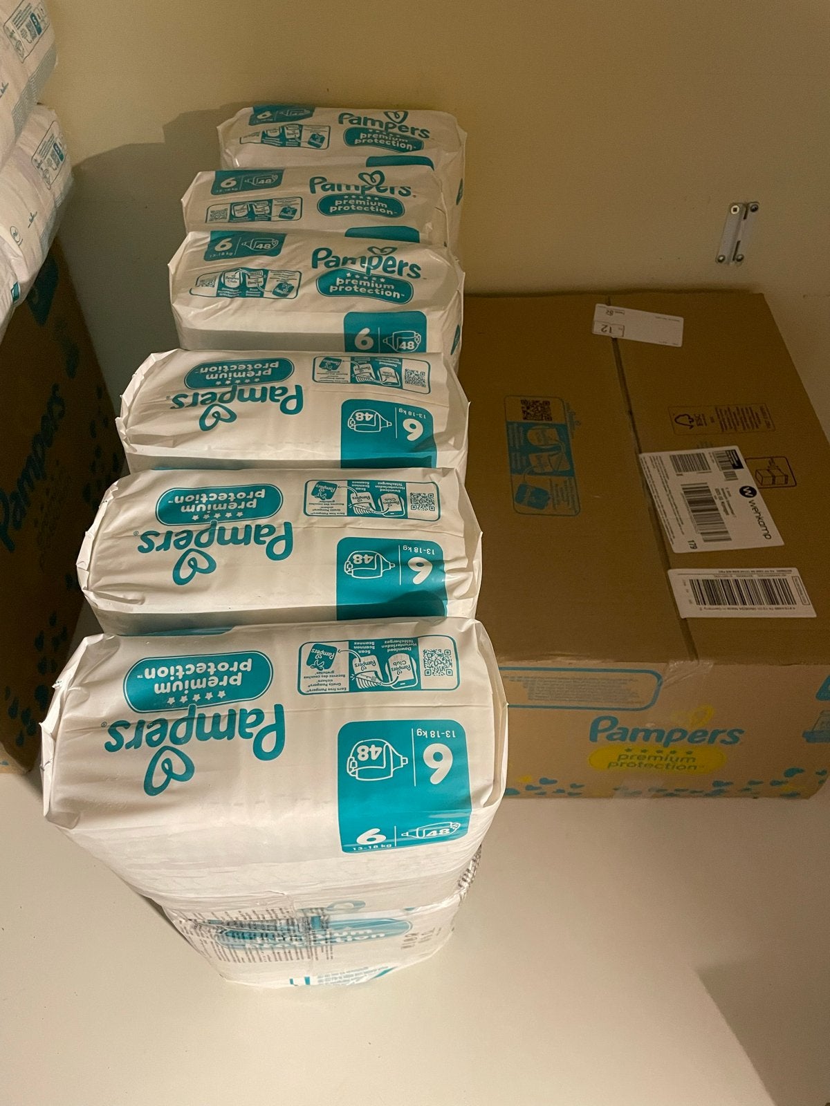 Pampers Premium Protection Maat 6 (13-18 kg) - 5 pakken, Ophalen, Nieuw