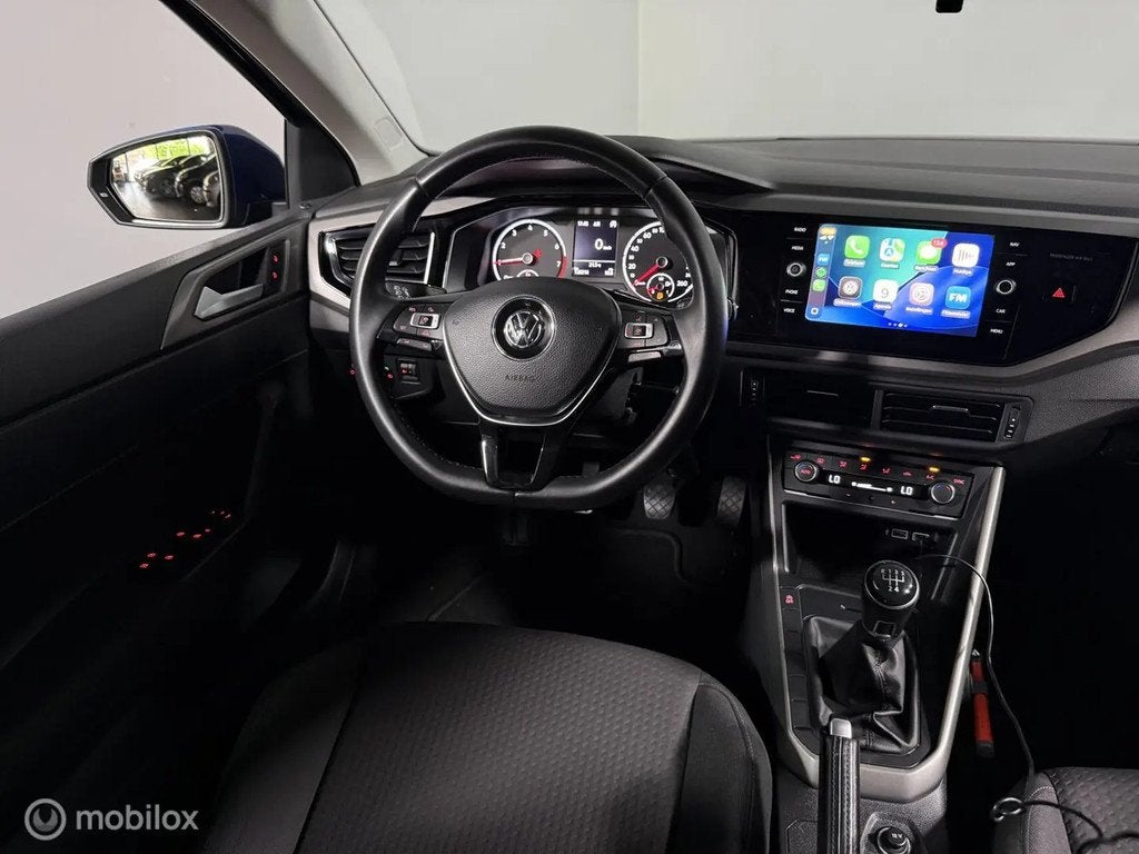 Volkswagen Polo 1.0 TSI Comfortline | APPCNNCT € 13.499,00, Stof, Blauw, Start-stop-systeem, Origineel Nederlands
