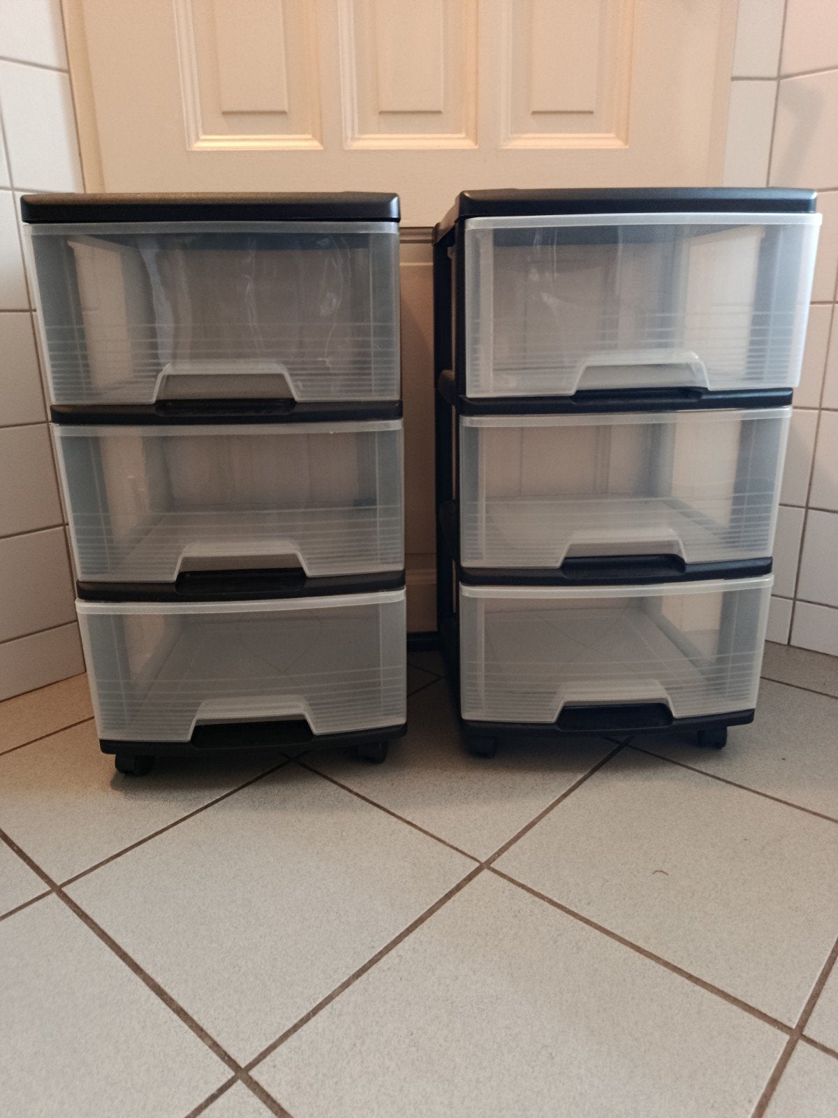 2x Handige ladekastjes met 3 laden - H66 B37 D38, Ophalen, Gebruikt, 3 of 4 laden, Minder dan 100 cm