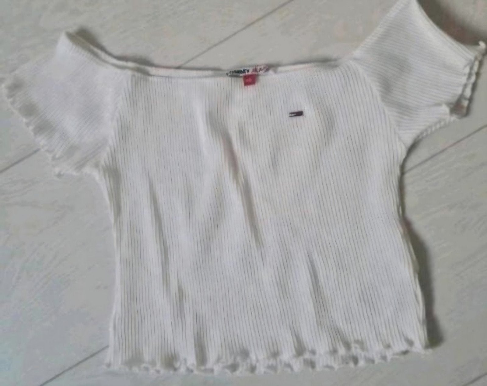 Top Tommy Hilfiger maat xs zgan, Wit, Ophalen of Verzenden, Zo goed als nieuw, Korte mouw