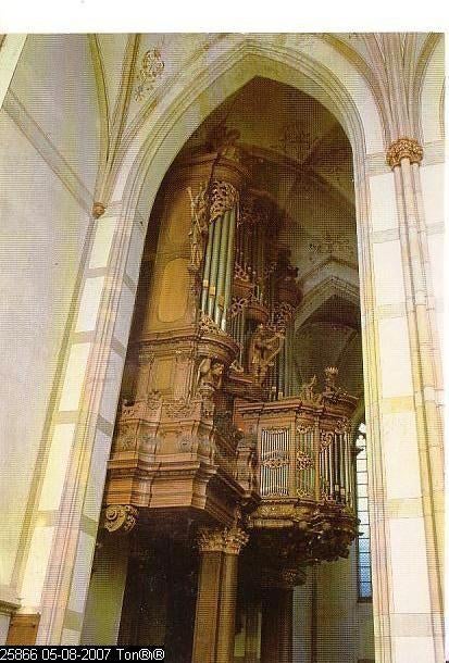 Ansichtkaart	Zwolle	Grote of St Michaelskerk	orgel, Verzenden, 1960 tot 1980, Ongelopen, Overijssel