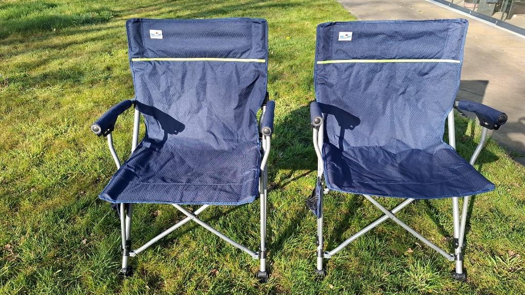 Campingstoelen twee stuks, Ophalen, Zo goed als nieuw, Campingstoel