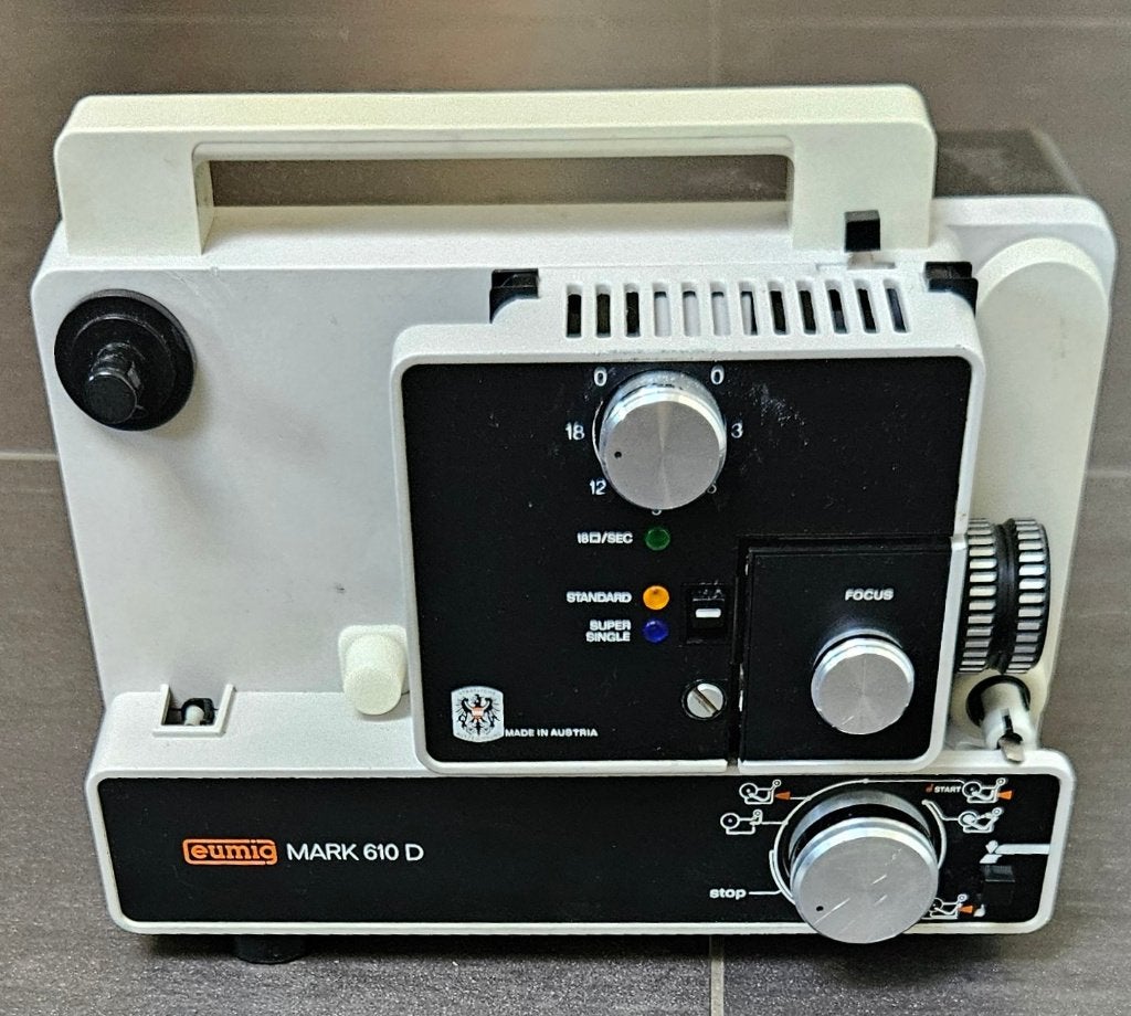 Eumig Mark 610 D 8 mm filmprojector met koffer, Ophalen, 1960 tot 1980, Projector