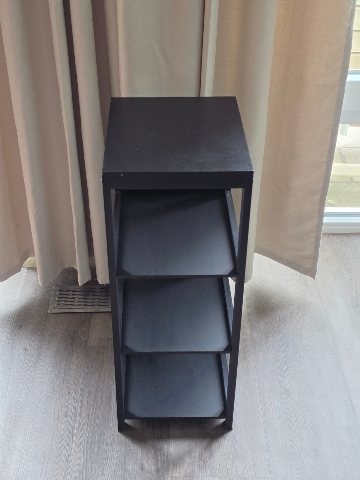 Zwart multifunctioneel rekje met 3 planken, Ophalen, Gebruikt