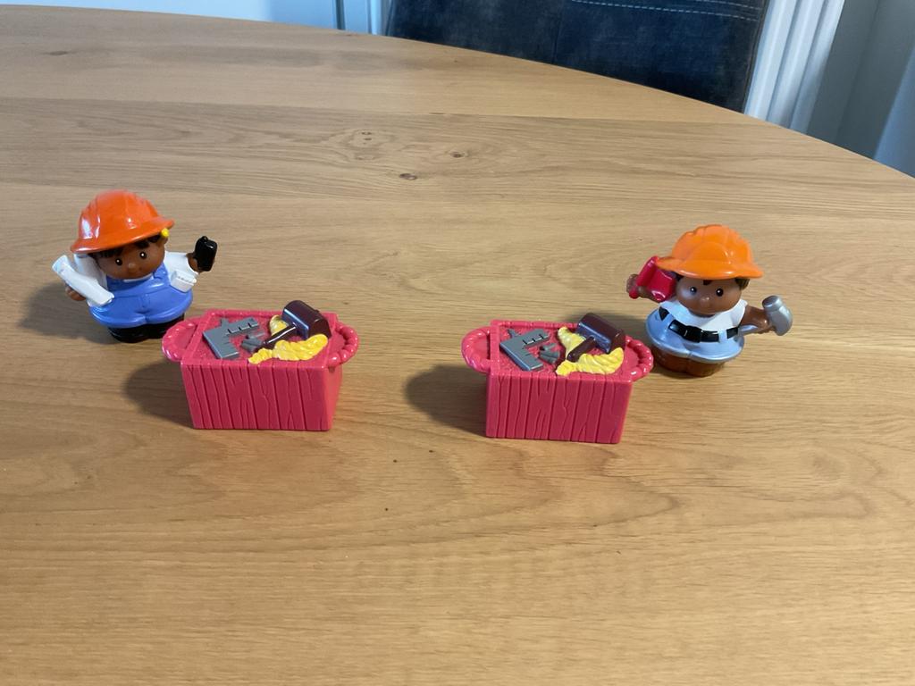 Little People : Timmerman met gereedschapskist - 2 setjes, Kinderen en Baby's, Ophalen, Gebruikt, Speelset