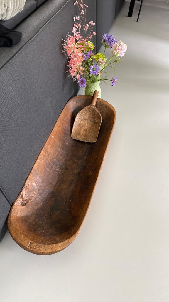 Houten bak, Ophalen