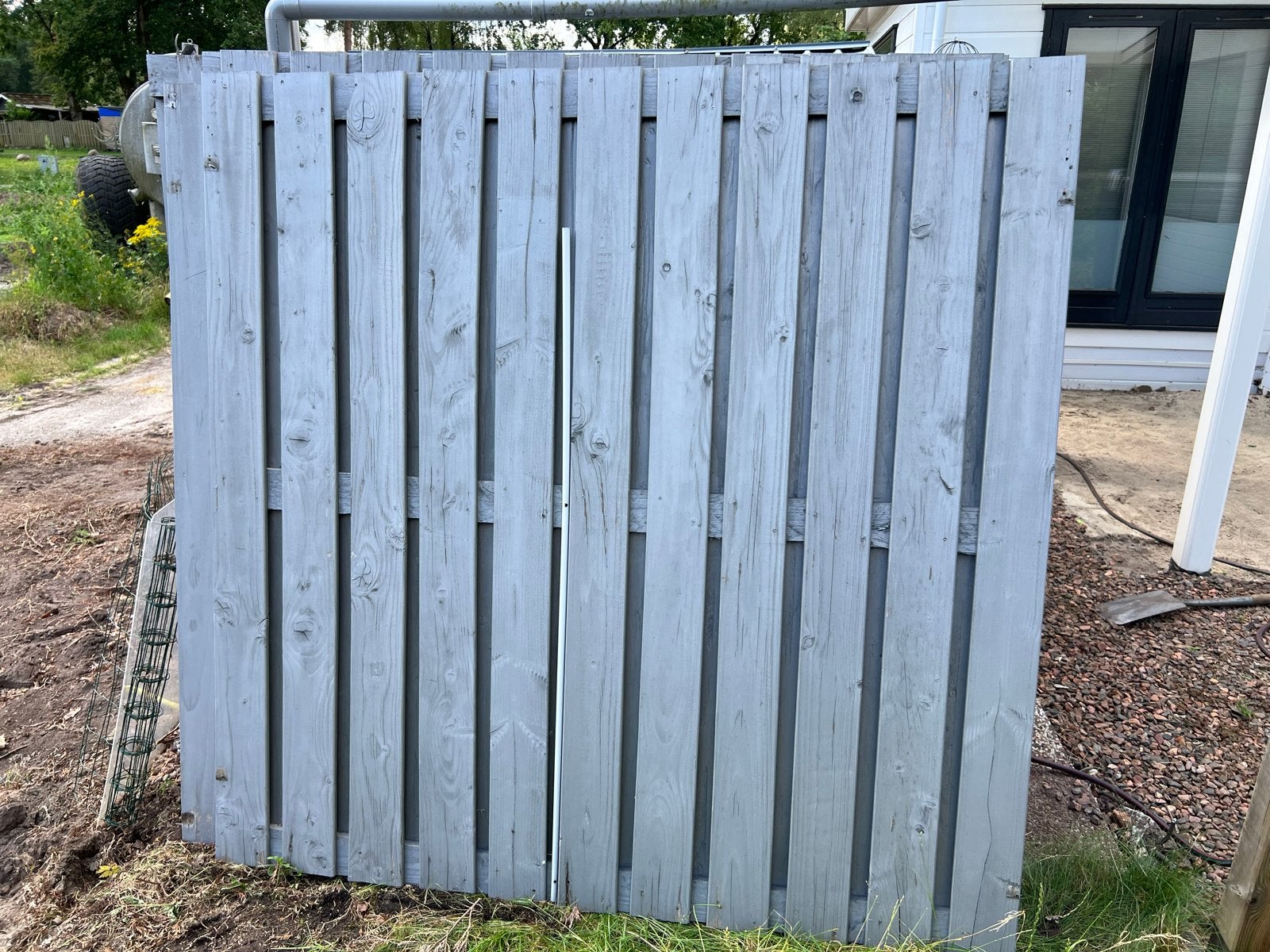 Schuttingen (ca. 20m) - 8x 1.80x1.80m en kleinere stukken, Ophalen, 6 meter of meer, Hout, 1 tot 2 meter