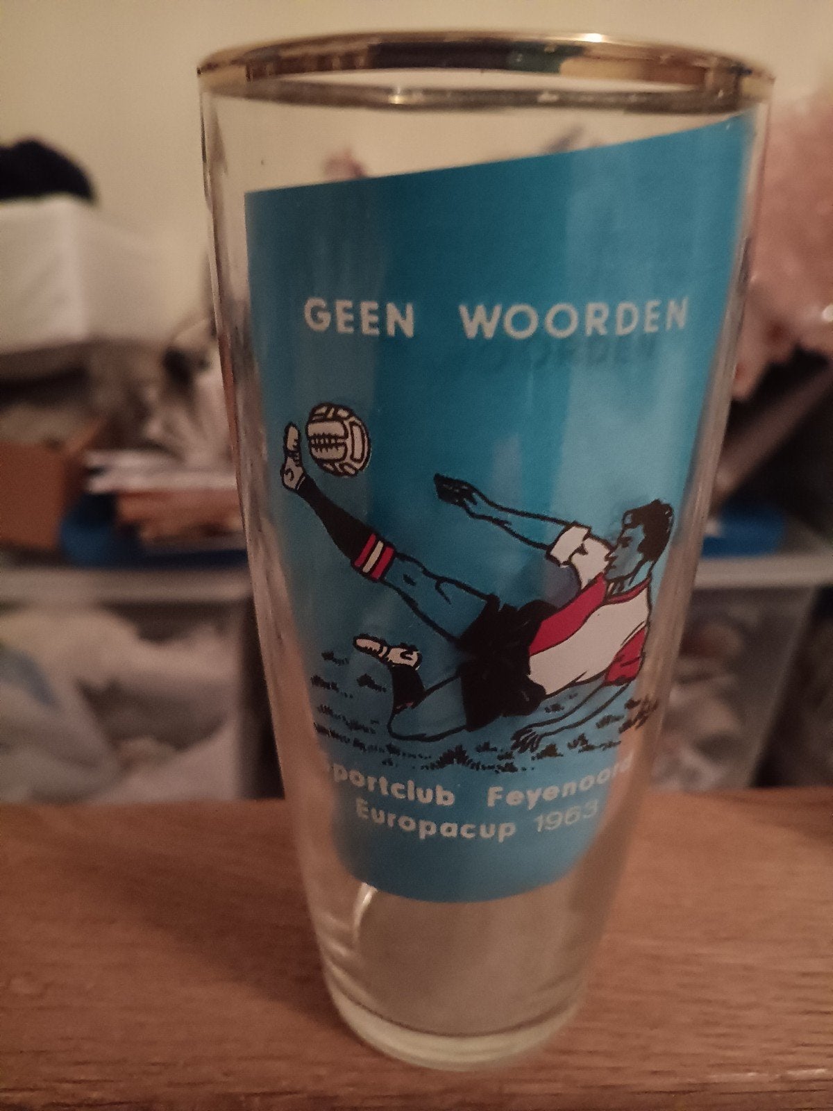 OUD FEYENOORD GLAS EUROPACUP 1963, Verzenden, Feyenoord, Overige typen
