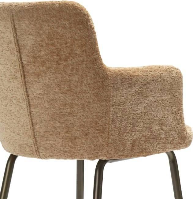 6 Nieuwe Armleuning stoelen, Oker, Coco-Maison, frame goud, Ophalen, Overige kleuren, Nieuw, Stof